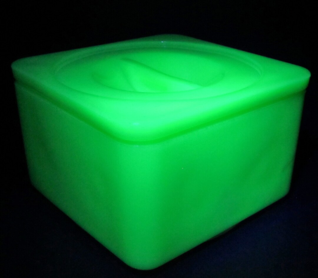 JADITE Glass URANIUM Jadeite Refrigerator Fridge Etsy