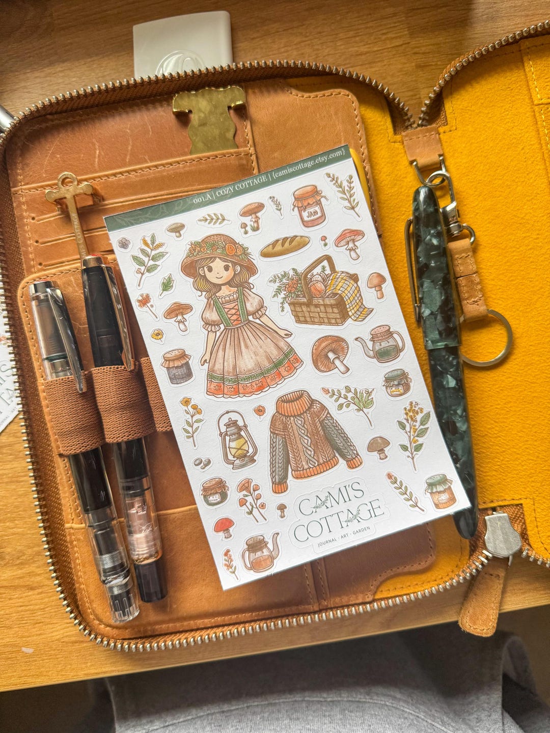 COZY COTTAGE Sticker Sheet – Flower Stickers for Journals, Planners ...