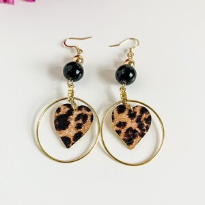 Cheetah Leopard Print Earrings For Women Jewelry...