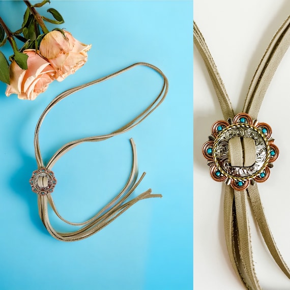 ネックレス・ペンダント Numbering Western Concho Bolo Tie #7810 SA5B0011 Men's Silver Concho Cowboy Bolo Tie – Cattle Kate