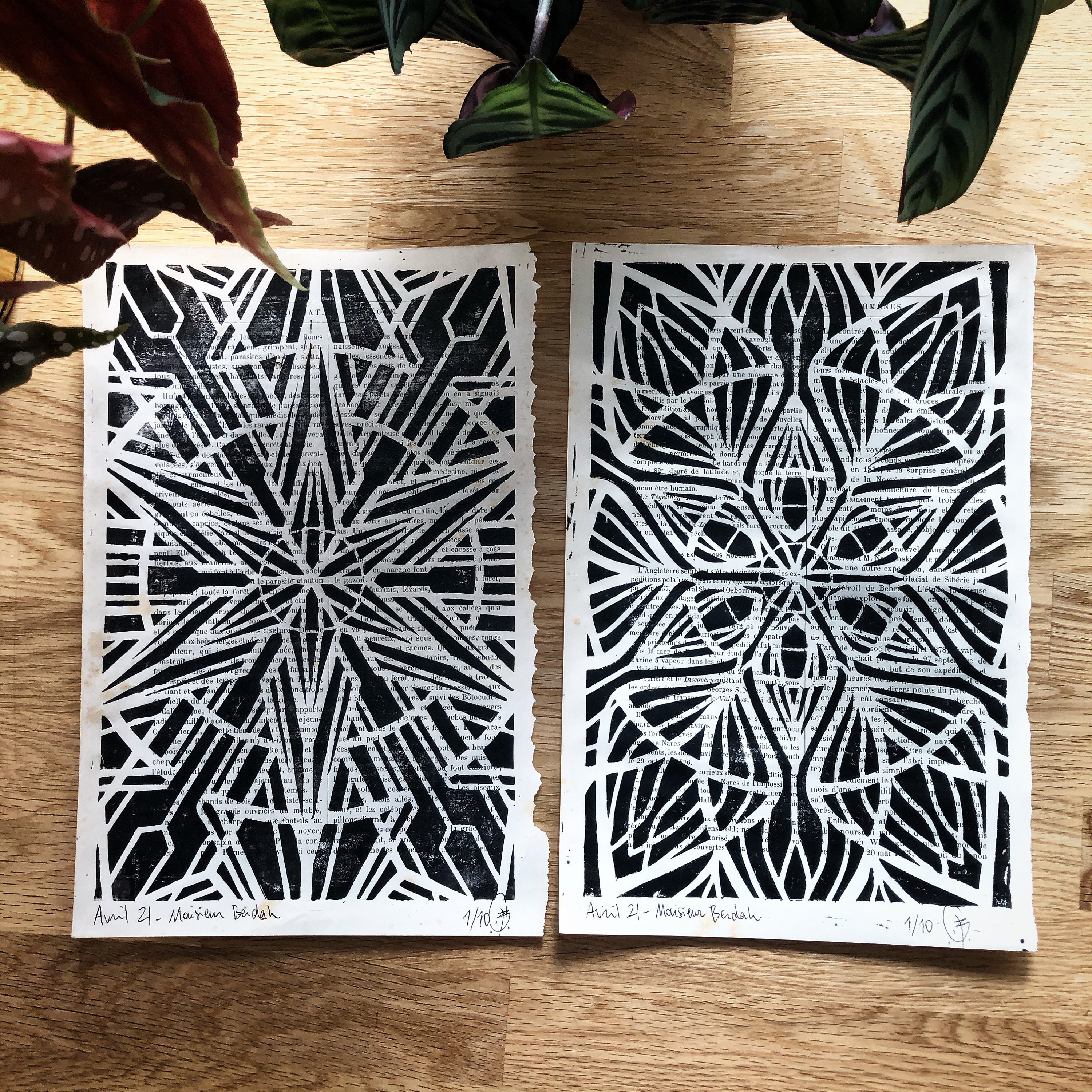 Set de Linogravure Mandala
