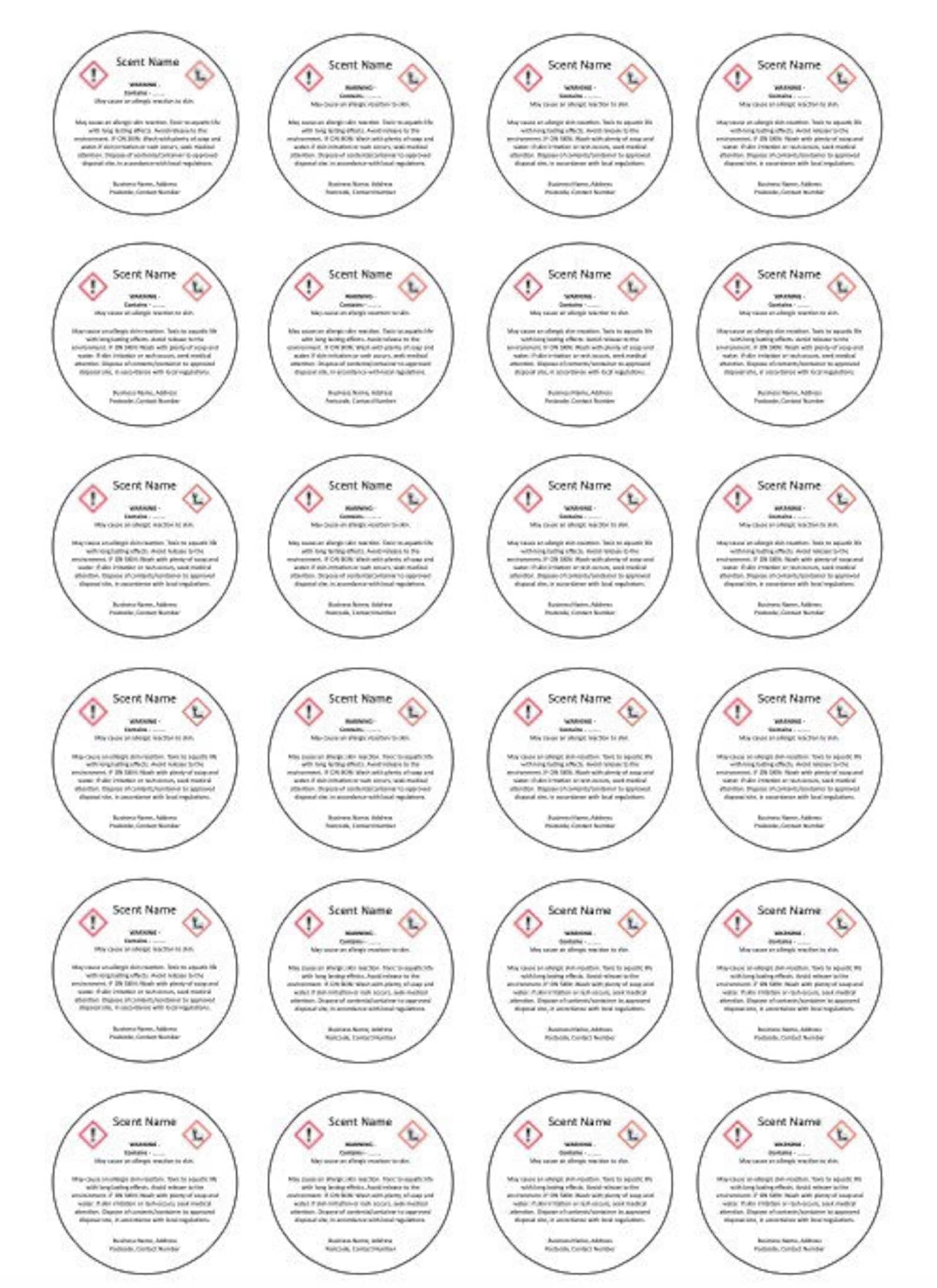 CLP Labels for Wax Melts Etsy