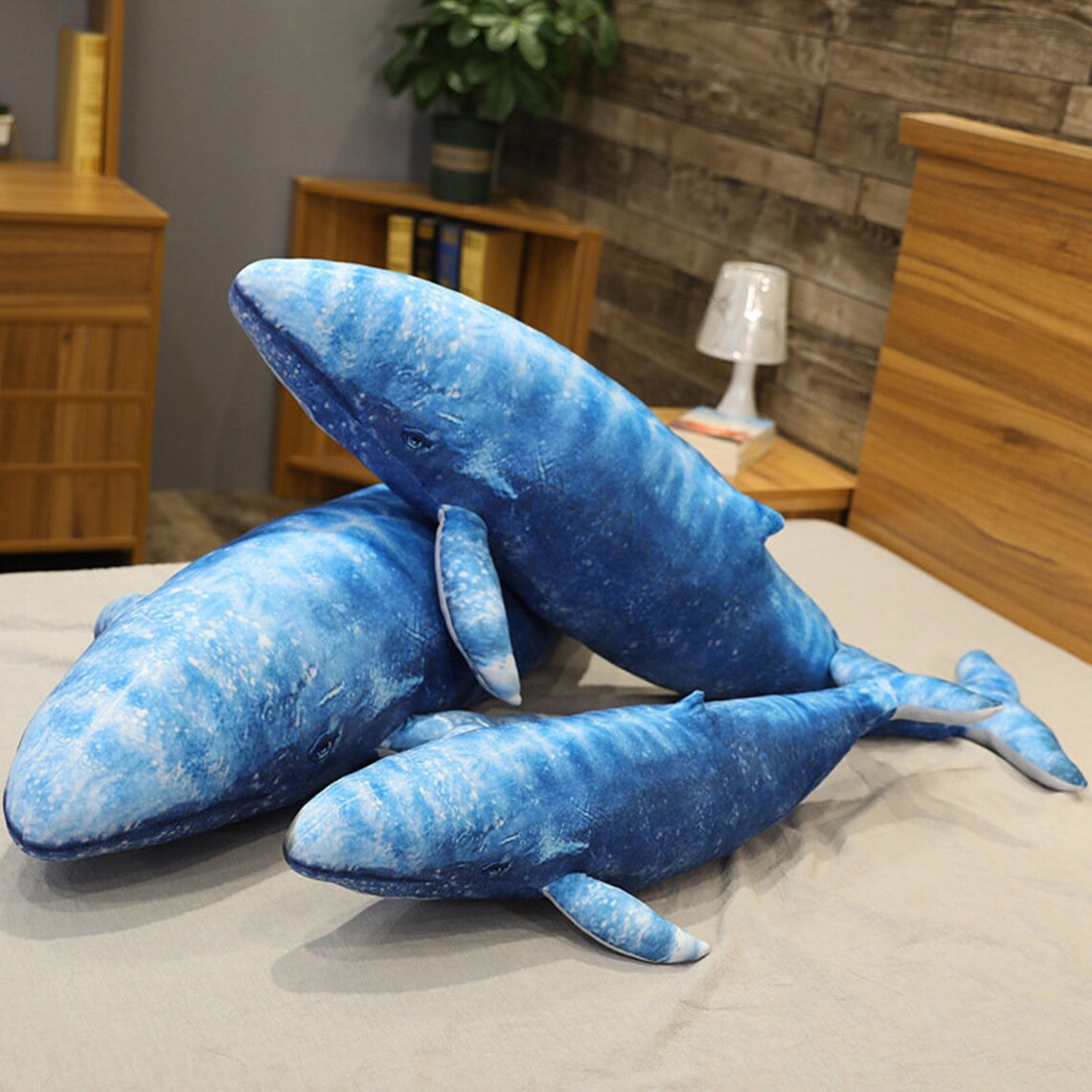 Blue Whale Pillow Toy Blue Whale Body Pillow Blue Whale Plush Etsy