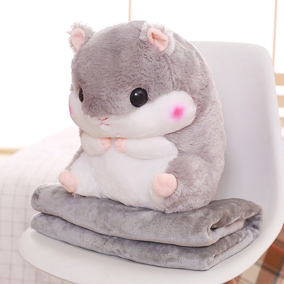 Hamster Pillow Cute Hamster Blanket Animal Blanket Hamster Etsy