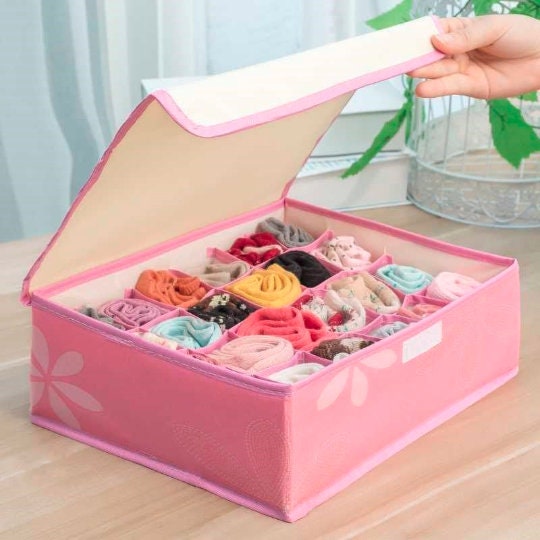 Multigrid Panties Organizer Washable Wardrobe Storage Case Etsy