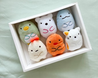 Set of 6 Cat Plushies - Adorable Plush Cat Toys featuring Catnip Fillings & Cat Bells, Pet Toys