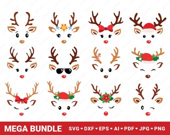 Download Rudolph Clipart Etsy