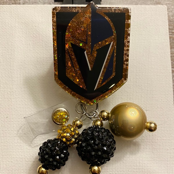 Las Vegas Hockey  reel with bead charms