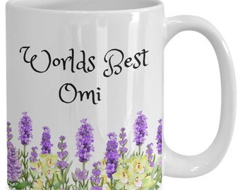 Worlds Best Omi coffee mug, Omi gift mug, Best Omi coffee cup, birthday gift for Omi, best Omi mug, tea mug cup