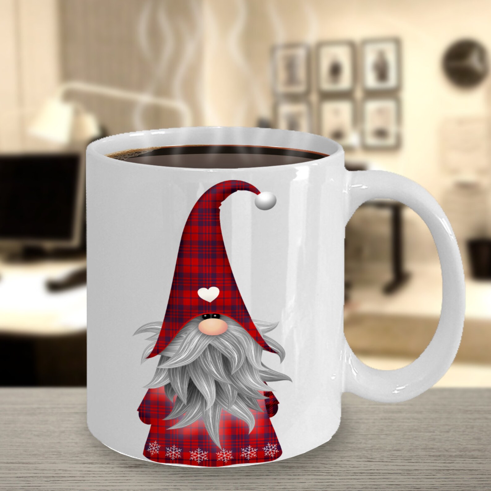 Gnome Mug Coffee Cup Cute Red Gnome Mug cute Boyfriend Etsy