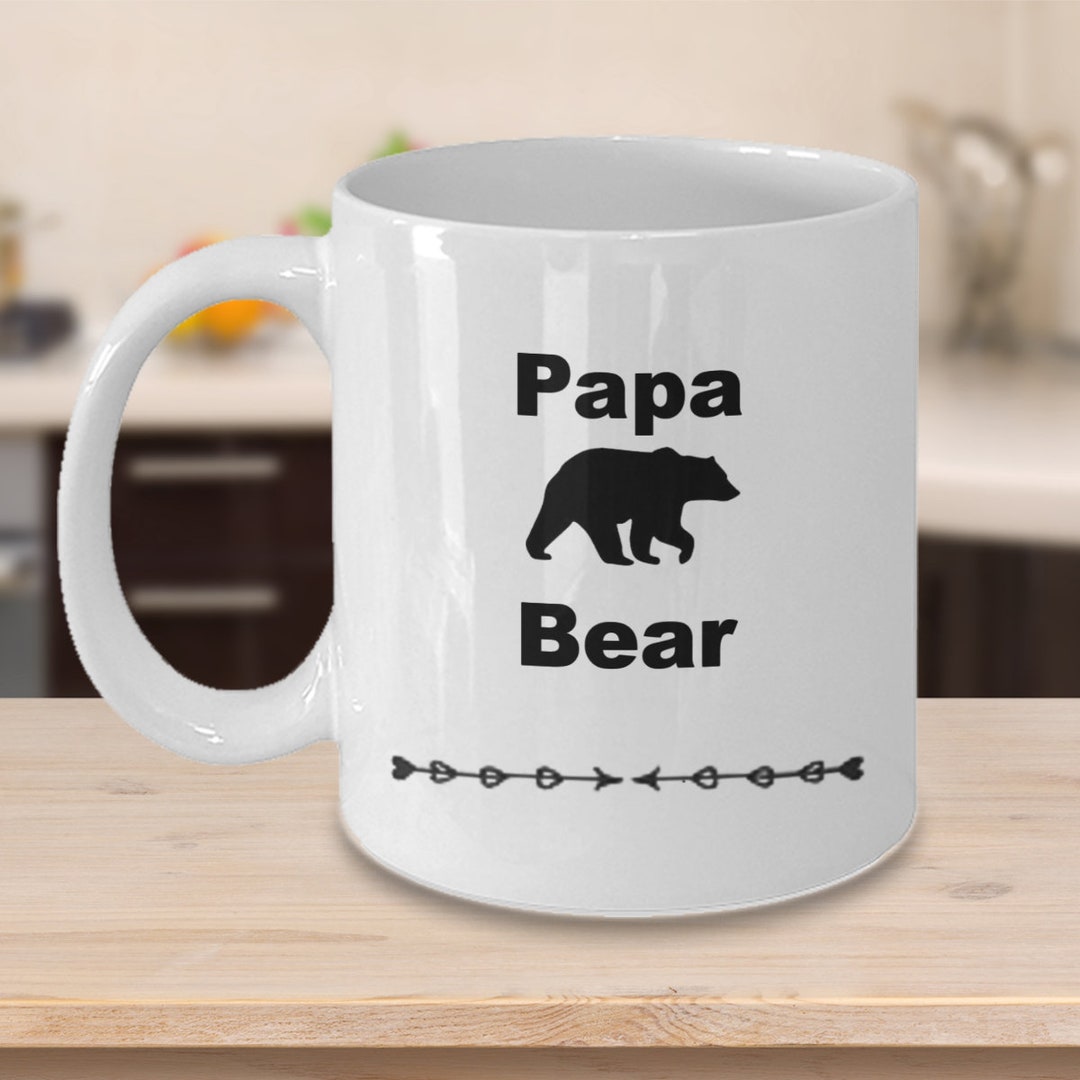 Papa Bear Funny Coffee Mug Bear Tea Mug Cup New Father Gift Etsy