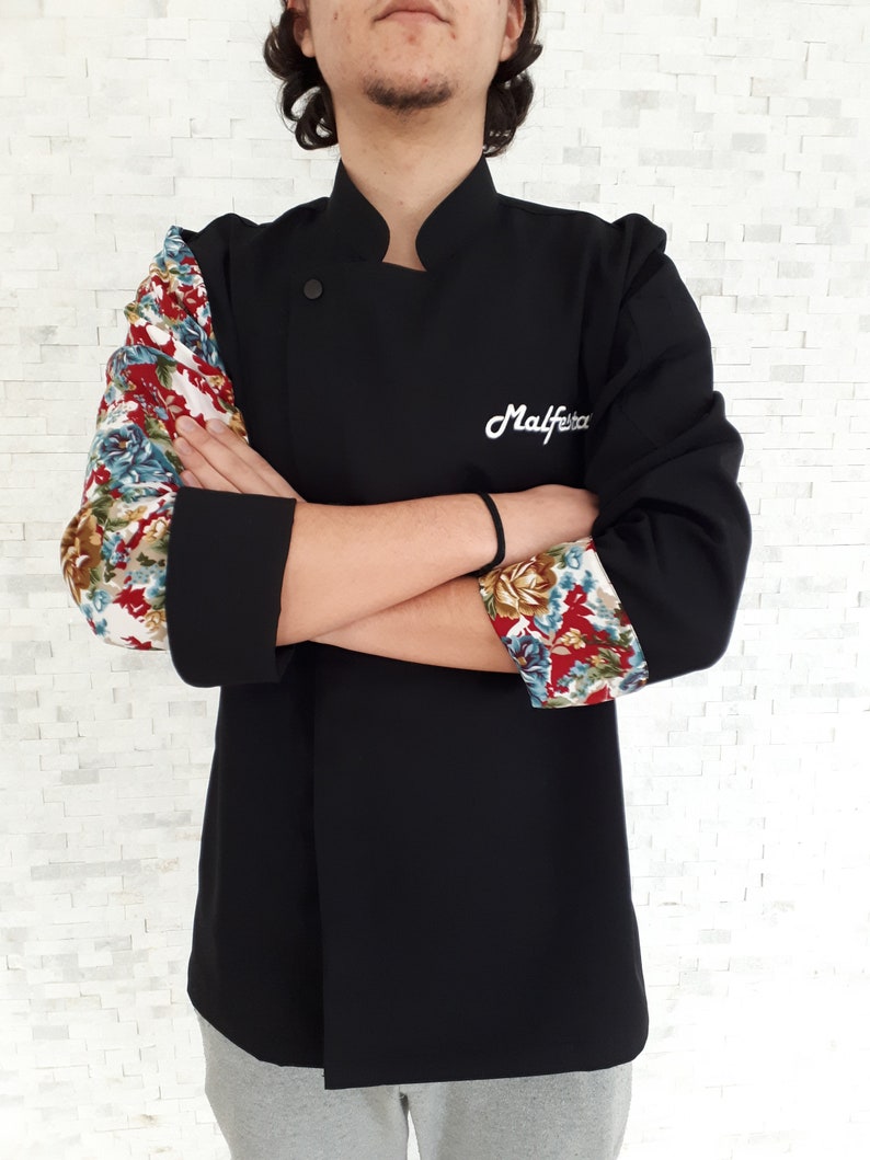 New Design Long Sleeved Personalized Chef Jacket Coat Free Etsy