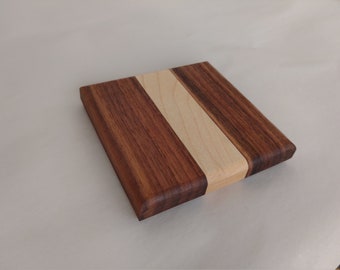 Coasters, set of 4, Wooden Coasters, walnut coaster, hardwood coasters