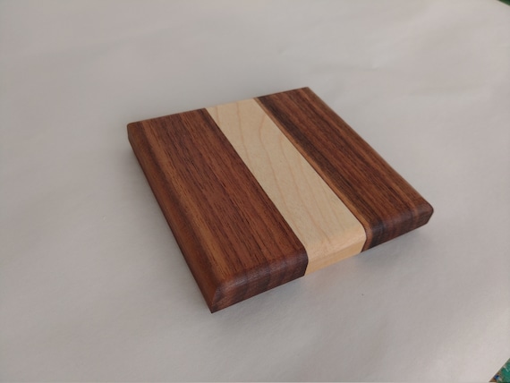 Coasters, set of 4, Wooden Coasters, walnut coaster, hardwood coasters