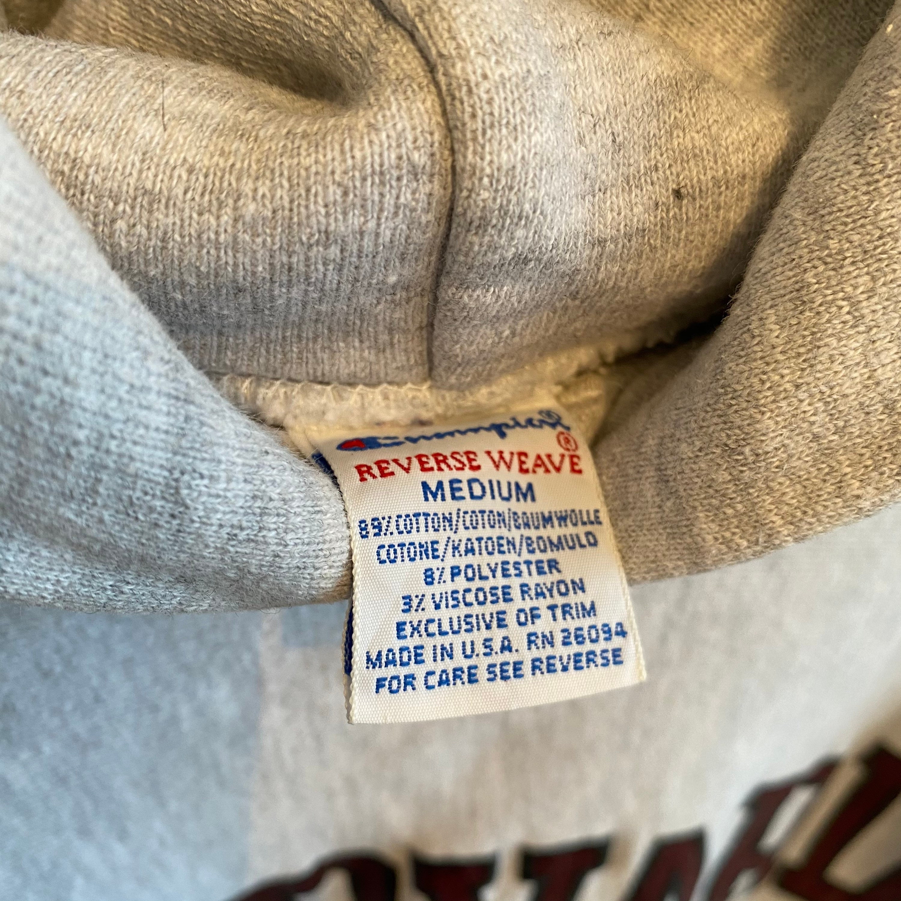 Vintage 80s Champion Harvard Reverse Weave USA Grey Hoodie Vintage 80s Champion Harvard Reverse Weave USA Grey Hoodie