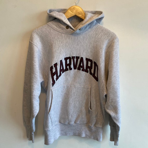 Vintage 80s Champion Harvard Reverse Weave USA Grey Hoodie - Etsy