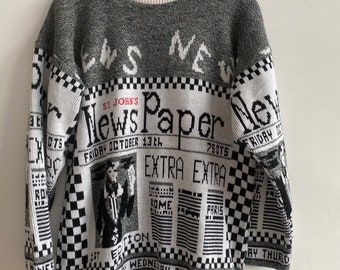Rare Vintage 80s Style Sweater La Vista 