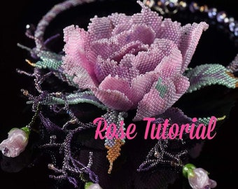 Tutorial for making a purple rose3D, PDF format, Step-by-step diagrams, free consultations.