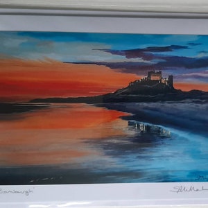 Bamburgh Castle, Northumberland Coastal Sunset