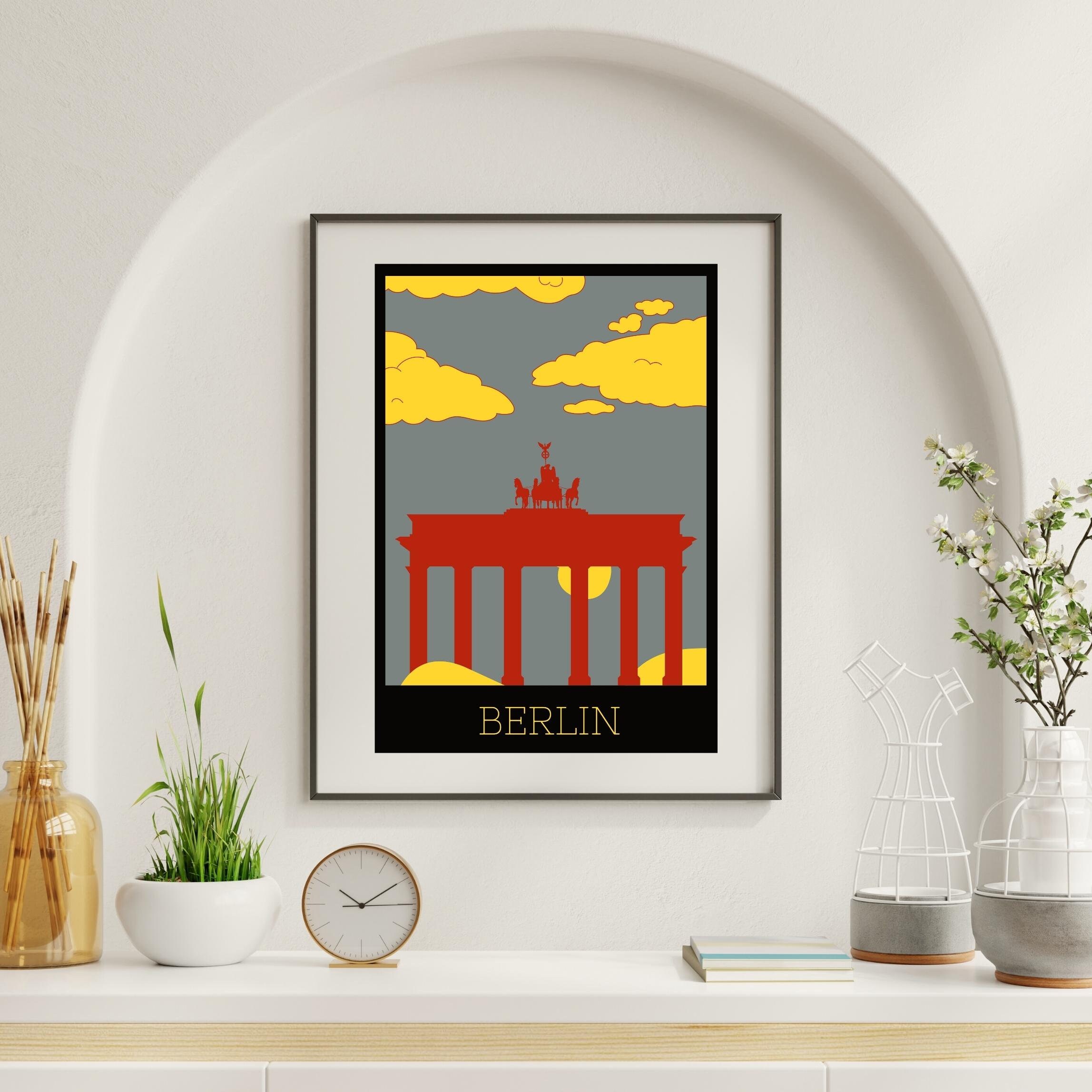 Berlin Art Print, Germany City Wall Art, Wall Art Poster, Minimal Art ...