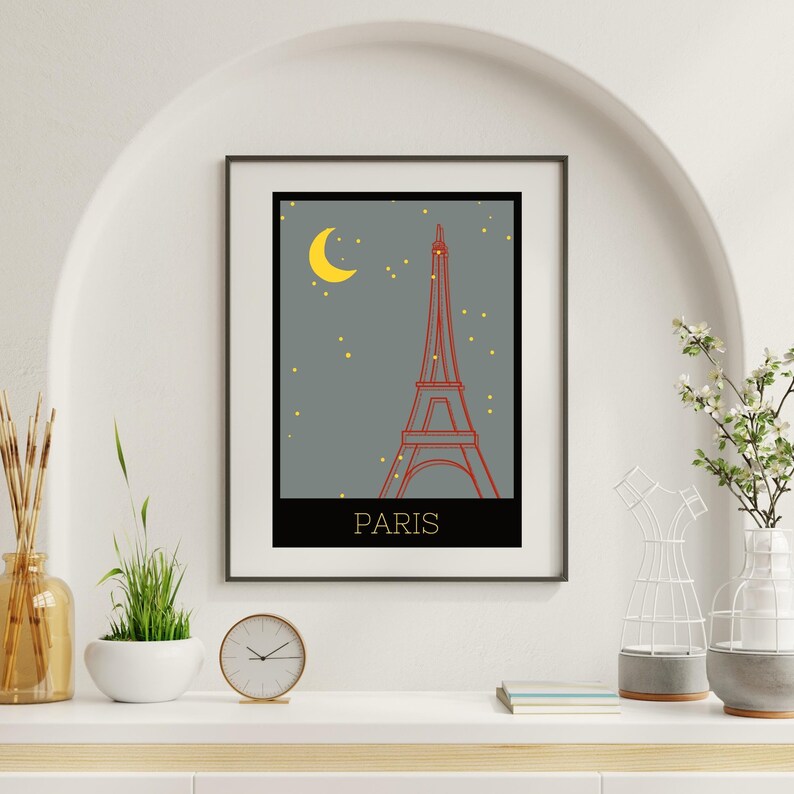 Paris Art Print France City Wall Art Wall Art Poster Etsy
