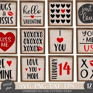 Valentine's Day Svg Bundle, Love Svg Bundle, Love svg, Family Svg, Valentines Signs Svg, Cricut File, Valentines Svg, Valentine's Day Svg