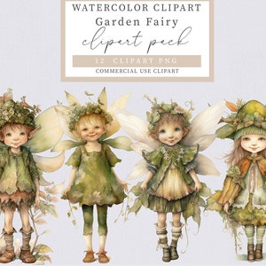 Garden fairy clipart, Fairy clipart, Watercolor fairy clipart, Fantasy clipart, Magic clipart, Garden clipart, Summer clipart, Card making