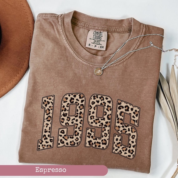Comfort Colors® Leopard 1995 Shirt, 1995 T-shirt, 30th Birthday Shirt, 1995 Birthday Shirt, 30th Birthday Shirt, Gift for 30th Birthday