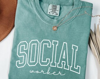 Comfort Colors® Social Worker Shirt, School Counselor Shirt, Social Worker School Shirt, Social Worker Shirt Gift For Social Worker,