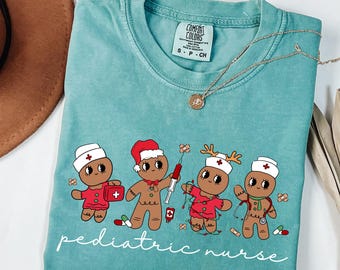 Comfort Colors®, Christmas Pediatric Shirt, Peds Nurse Shirt, Christmas Pediatric Nurse Shirt, Pediatrics Shirt, Pediatric Nurse Gifts,