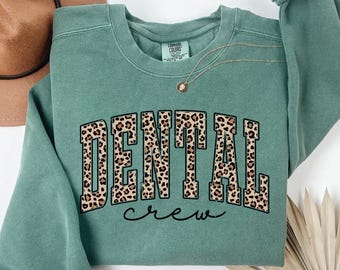 0000103 dental crew, 1566, Unisex Garment-Dyed Sweatshirt