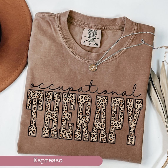 Comfort Colors®, Leopard Occupational Therapy Shirt, OT Shirt, Special Education Shirt, Therapist Shirt, Autism Awareness, Sped Teacher Gift
