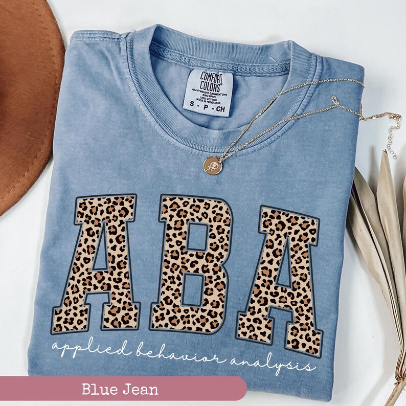 Comfort Colors®, Leopard ABA Therapy, Applied Behavior Analyst Shirt, ABA Therapist Shirt, ABA Teacher Shirt, Teacher Shirt, bild 9