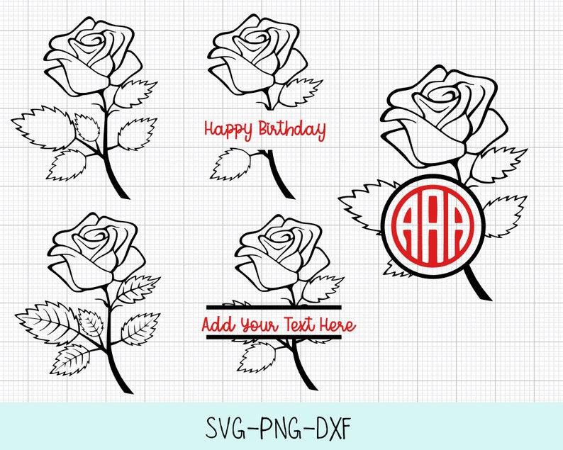Download Flowers Svg Svg For Mom Monogram Svg Rose Monogram Svg Cricut Files Flowers Monogram Svg Clip Art Art Collectibles