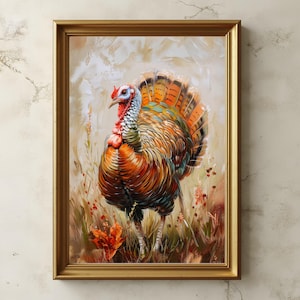 Turkey Wall Art, Thanksgiving Wall Art, Matte Vertical Posters, Turkey Poster, Autumn Poster, Autumn Wall Art, Fall Wall Art, Fall Poster