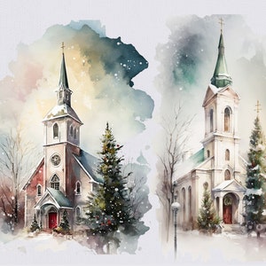 Winter Church Clip Art, Church Clip Art, Winter Clip Art, Christmas ...