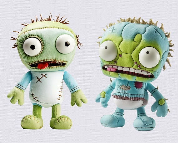 Zombie Toy Plush Clipart, Zombie Clipart, Toy Clipart, Halloween