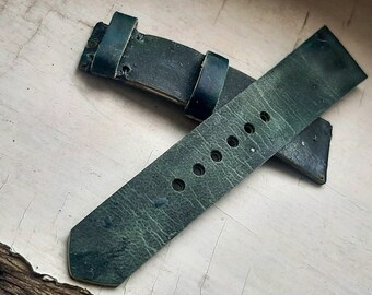 19 x 16 mm green watchstrap