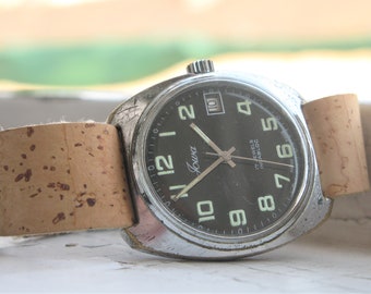 Vintage swiss made military style watch