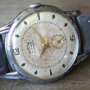 Vintage Rosta 15 Jewels Mechanical Watch – 1960s Antimagnetic – 37mm Men’s Wristwatch – Rare Mid-Century Timepiece – Fully Working