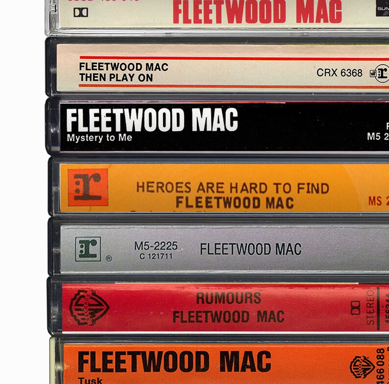 Fine Art Photograph Fleetwood Mac Fan Albums Poster Fleetwood Mac Original Cassette Print