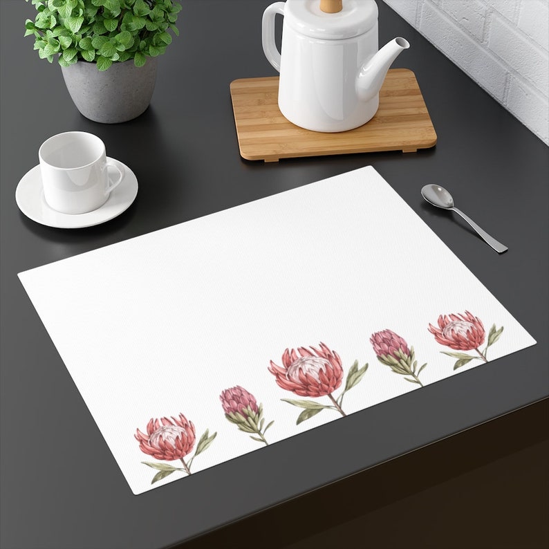 South African Proteas Placemat King and Queen Proteas Cotton Etsy