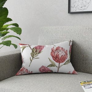 South African Protea Scatter Cushion Protea Throw Pillow Boho African Home Decor South African Gift Housewarming Gift Farmhouse 3 Sizes