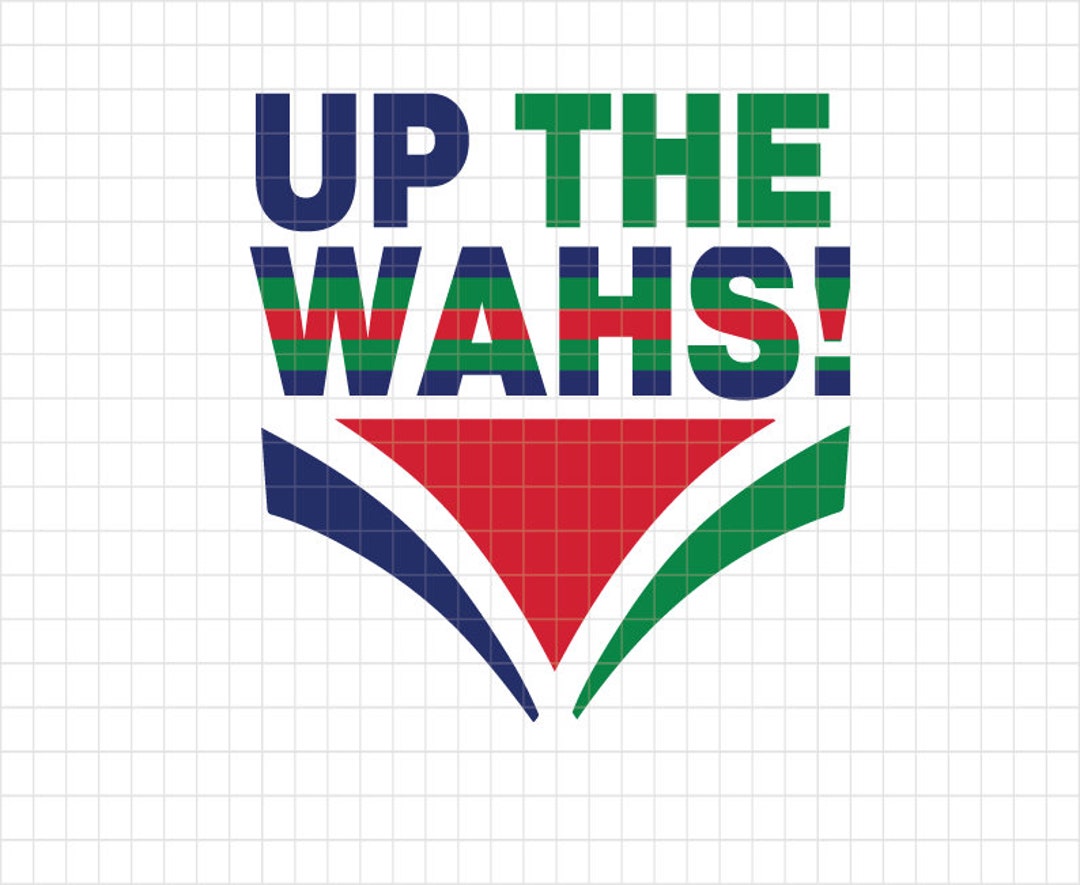 Warriors UP THE WAHS Digital Design Emblem Etsy Australia