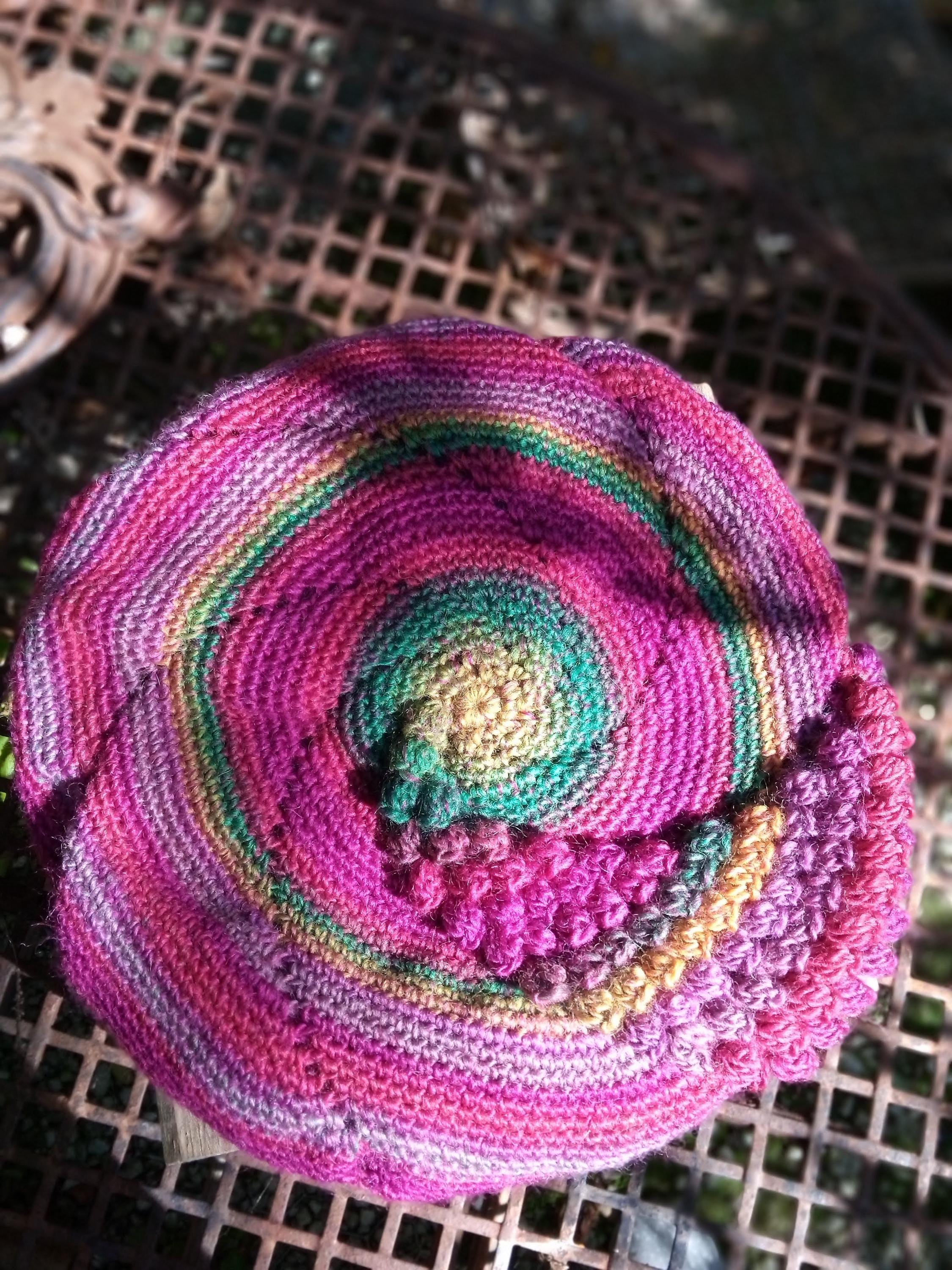 Rainbow Popcorn Beret - Etsy