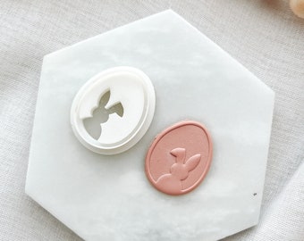 Polymer clay  Easter  bunny cutter   Embossed cutter Cutter for polymer clay earrings Embossing cutter Shape cutter Easter bunny frame