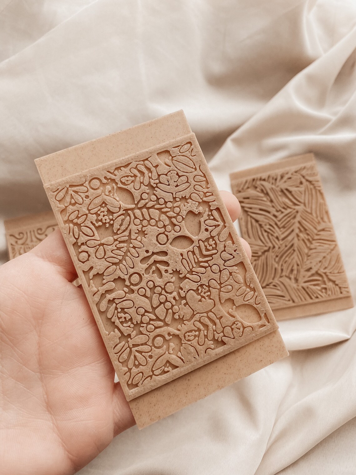 Polymer clay texture sheet Texture mat Lemon tree pattern Etsy