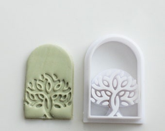 Fimo Cutter Ausstecher Polymer clay Cutter • Prägebogen • Baum des Lebens • Clay Werkzeug