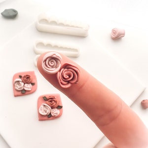 Polymer clay cutter cutter Polymer clay petals cutter Rose cutter Polymer clay shape cutter for polymer clay earrings Clay tool Clay mould