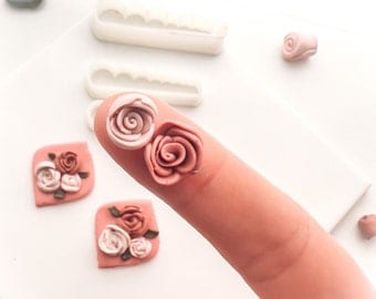 Polymer clay cutter cutter Polymer clay petals cutter Rose cutter Polymer clay shape cutter for polymer clay earrings Clay tool Clay mould